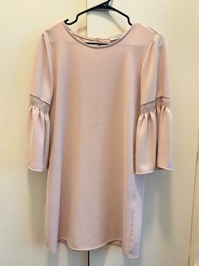 Adele Altman Blush Pink Shift Mini Dress
